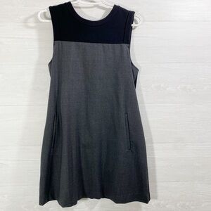Theory women’s Mini sleeveless dress Size 10 Color Black/Gray